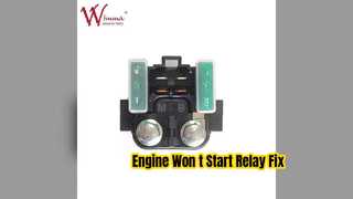 Relé de partida de motocicleta para correção de partida do motor