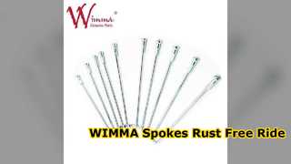 Conjunto de raios de motocicleta WIMMA prata dianteiro traseiro