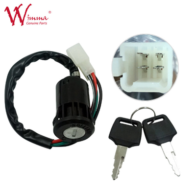 Interruptor de ignição de motocicleta para Honda CG125 4 pinos preto universal com 2 chaves e preço competitivo