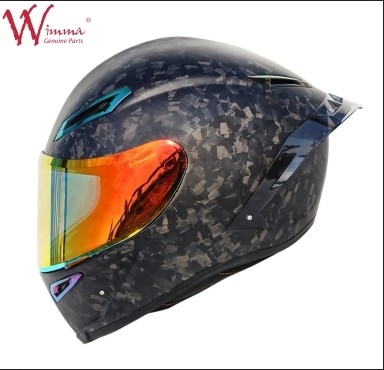 Capa de motocicleta retrô de fibra de carbono Excelente ventilação Conforto e aptidão