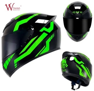 capacete de motocicleta de rosto cheio com design aerodinâmico e comunicação Bluetooth integrada