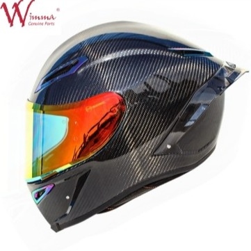 Capa de motocicleta retrô de fibra de carbono Excelente ventilação Conforto e aptidão