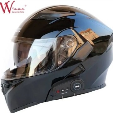 Motorista capacete de cara inteira bicicleta eletrônica à prova de vento à prova de nevoeiro com aberturas ajustáveis