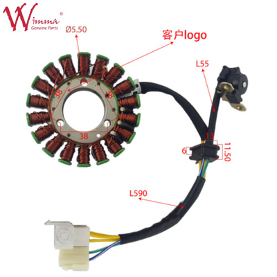 Ferro Magneto Stator Coil Stator Comp Peças sobressalentes de motocicleta da China Munufabricante GN125 ((2012)