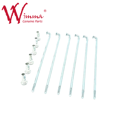 Set de raios de motocicleta C90 Raios de motocicleta personalizados e mamilos WIMMA Chrome Zinc Plating